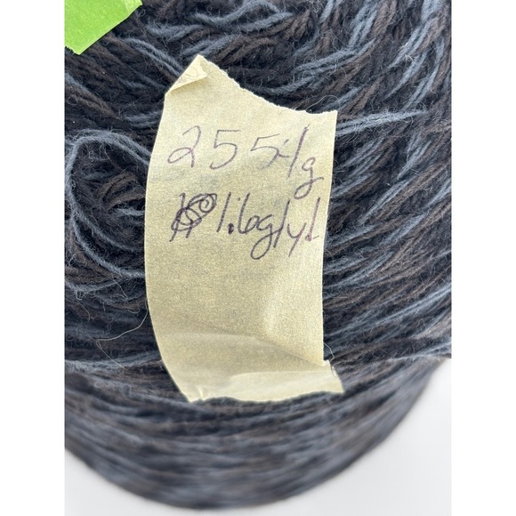 Hand Dyed Wool Yarn Cone 2554g Variegated Grey White Brown for Knitting Crochet - Picture 2 of 3